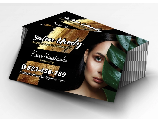 Wizytówki dla firmy beauty w2